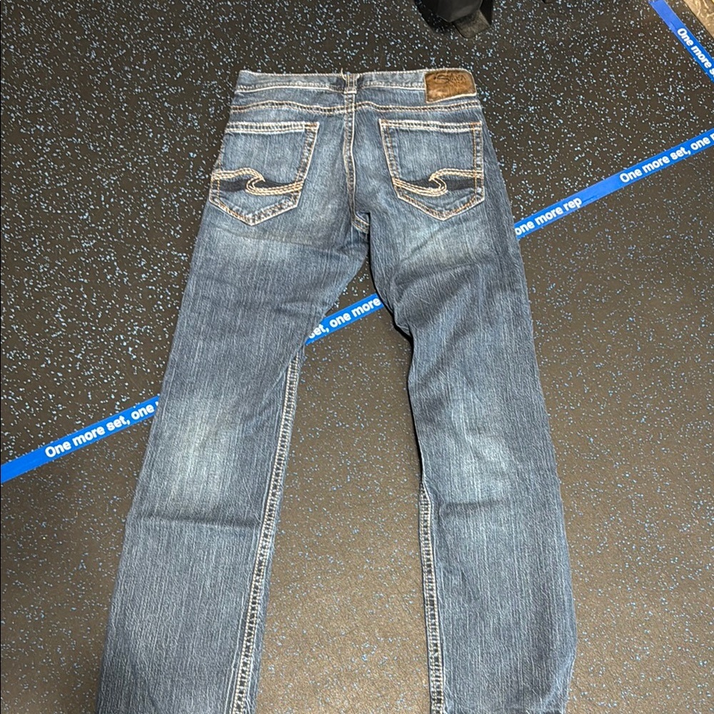 Silver Jeans Blue Straight-Leg Denim